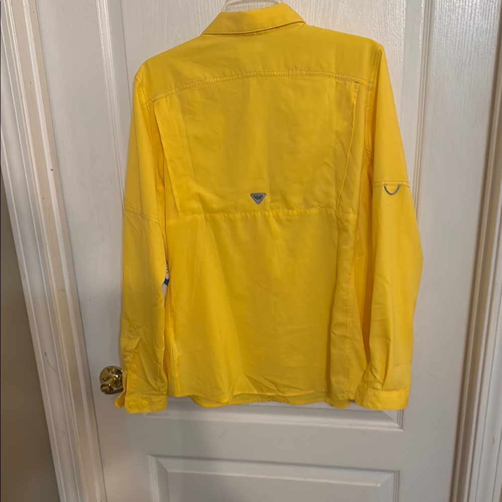 Columbia WOMENS XL Yellow Long Sleeve Shirt:  BRAND NEW - Picture 6 of 8